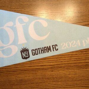 Gotham FC 2024 Playoffs Banner Women's Soccer Blue Felt NWSL